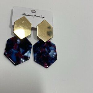 DENKAYS STATEMEANT GALAXY EARRINGS